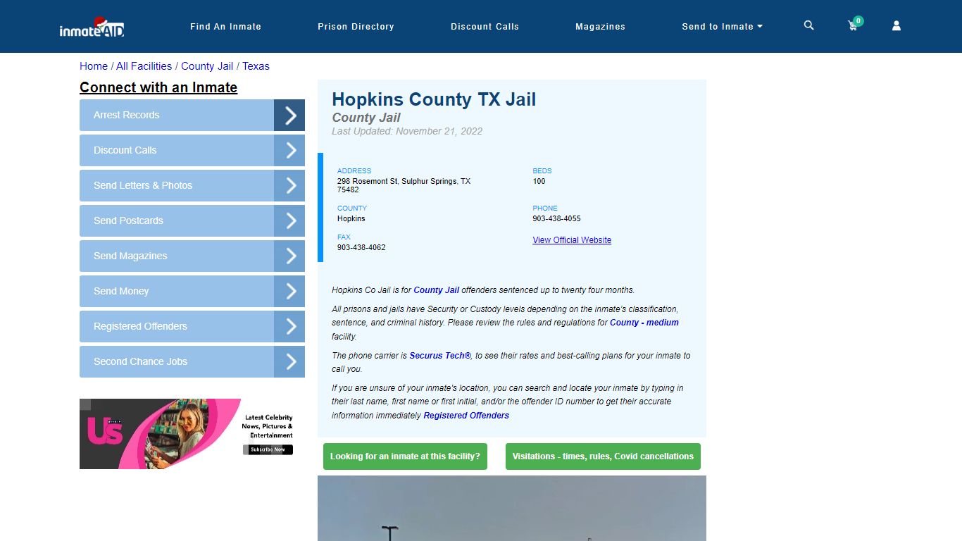 Hopkins County TX Jail - Inmate Locator - Sulphur Springs, TX