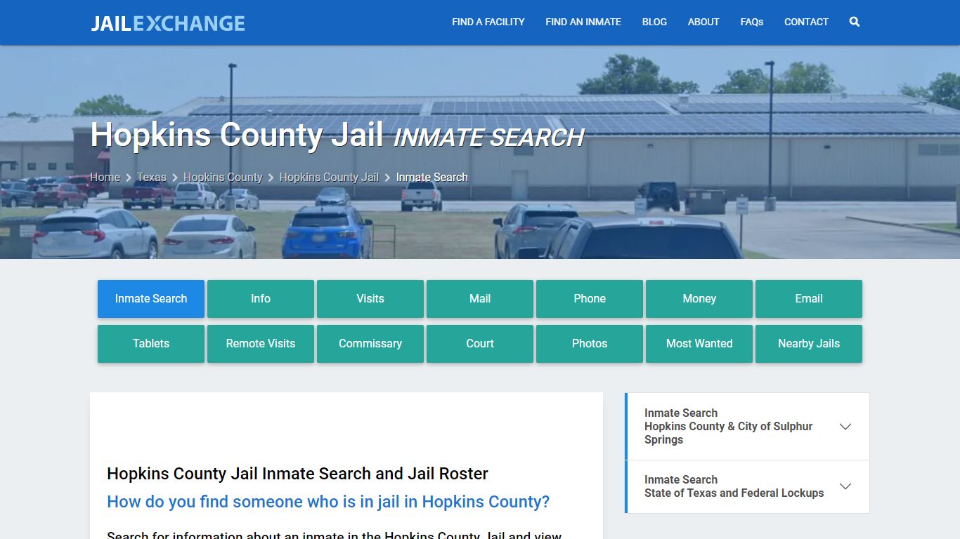 Inmate Search: Roster & Mugshots - Hopkins County Jail, TX